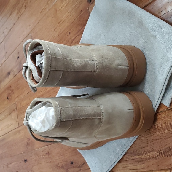 Aquatalia Tristian Suede Shearling Boots - Picture 4 of 8